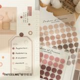  Sticker đánh dấu tròn trang trí sổ tay, planner, scrapbook, .. [ 123 ] 