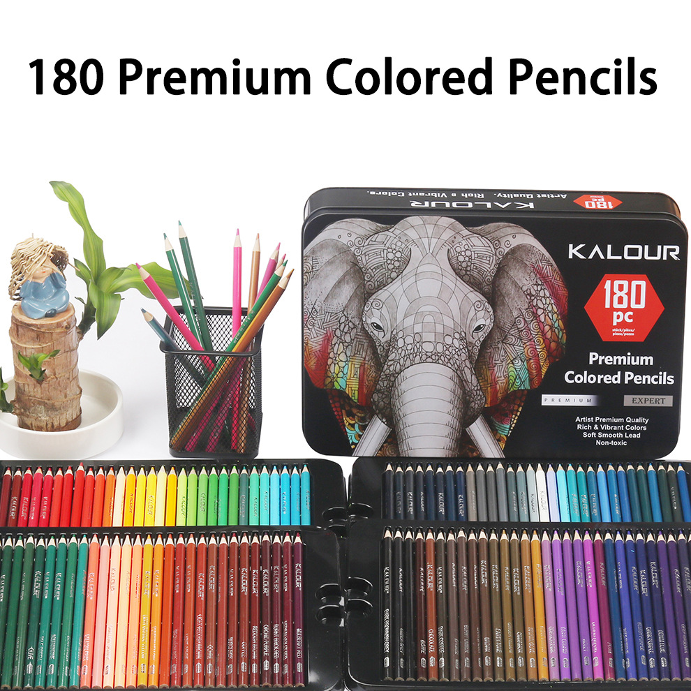 colores Premium 180 colores caja metalic