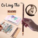  Cọ lông thỏ thân tre hội họa, thư pháp, vẽ tranh,... 