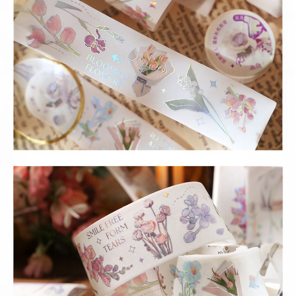  CUỘN WASHI TAPE REN NHŨ CHỦ ĐỀ ÁNH TRĂNG [ 079 ] 