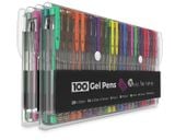  Bút bi nước mực gel nhiều màu 0.8mm Yover bộ 100 màu - YL-G100 