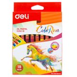  Bút sáp dầu Deli - 12 màu/18 màu - 1 Hộp - EC20200/EC20210 