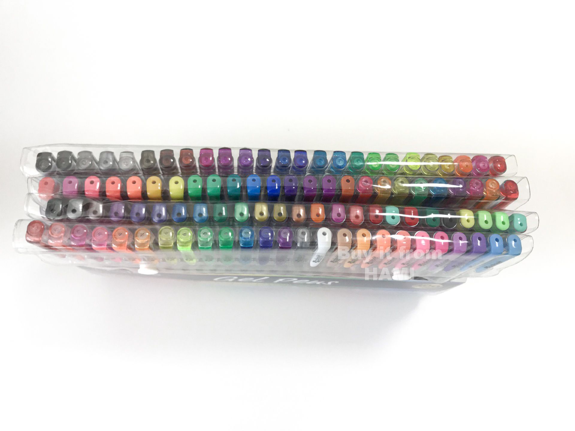  Bút bi nước mực gel nhiều màu 0.8mm Yover bộ 100 màu - YL-G100 