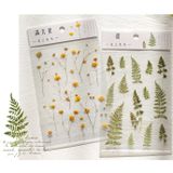  Sticker họa tiết hoa lá PVC hình trang trí Scrapbook, sổ tay, vở  - [ 133 ] 