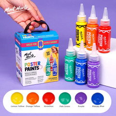  Màu Poster Color Mont Marte 6 màu cơ bản 60ml MPST6001CN 