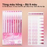  Bộ 9 cây bút kim dạ màu MORANDI học sinh LG-D0222 