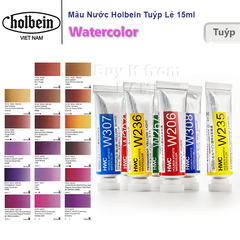  Màu nước Holbein Artist Watercolor Nhật Bản - Tuýp lẻ 15ml - Bảng màu Nâu Tím 