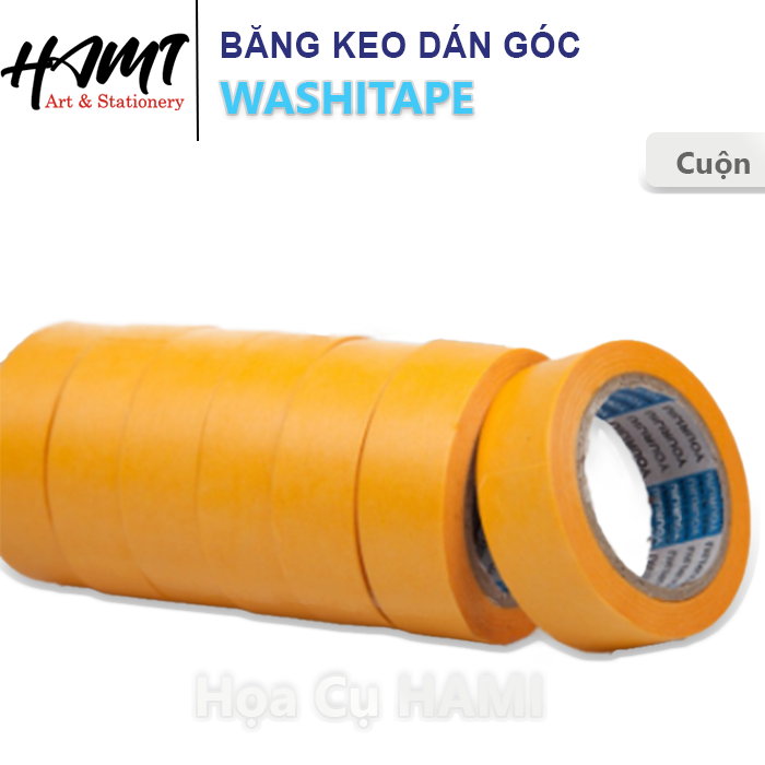  Băng keo giấy dùng để cố định giấy vẽ, chặn màu nước - acrylic - sơn dầu 