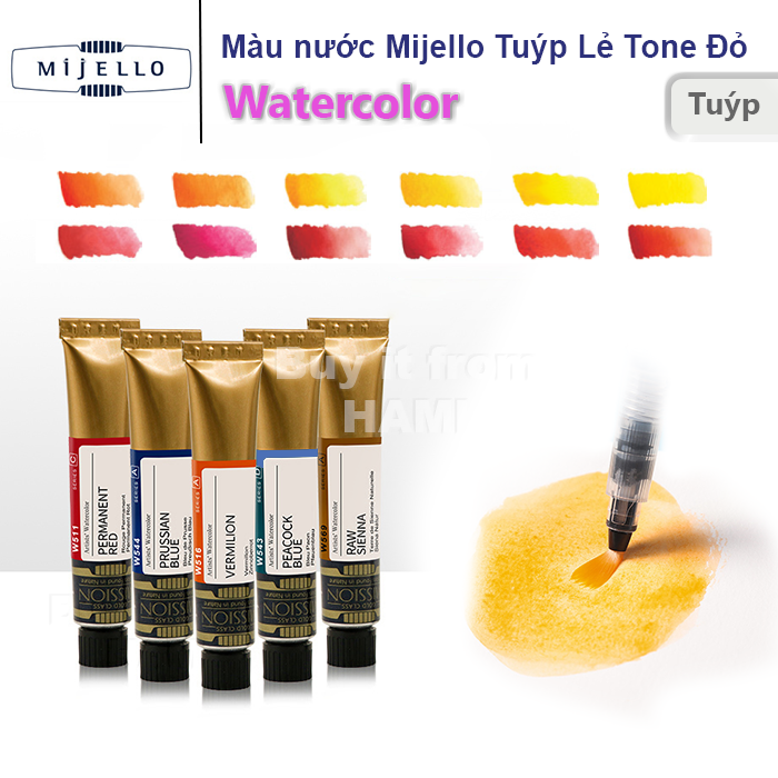  Màu Mijello GOLD MISSION tuýp lẻ bảng màu 1 (7ml) 