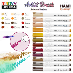  Bút cọ màu Marvy Artist Brush 1100 (Autumn series) 