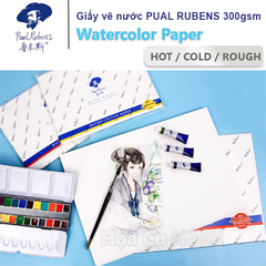  Giấy Vẽ màu nước Paul Rubens 100% Cotton 300gr 