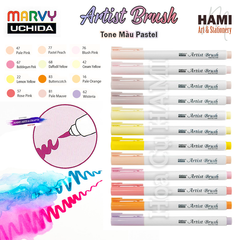  Bút cọ màu Marvy Artist Brush 1100 (Pastel series) 