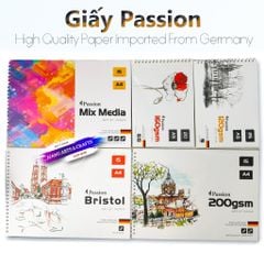  Sổ Vẽ Passion 120/160/200/Bristol/Mixmedia 