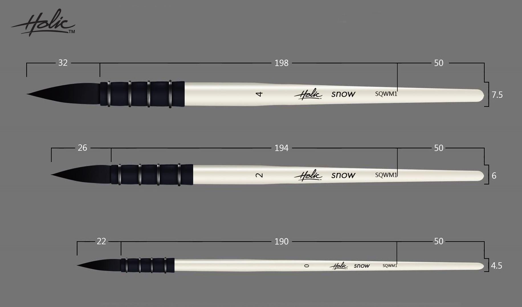  Cọ Mop vẽ màu nước SNOW Holic 