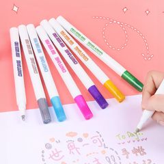  Bút nhũ có nét viền chữ sẵn outline marker nổi bật, bút kim tuyến ghi nét viền 