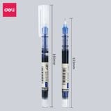  Bút bi nước mực gel nhanh khô ngòi 0.5mm Deli viết thư pháp cho học sinh văn phòng màu xanh đen đỏ ống mực liền S856 