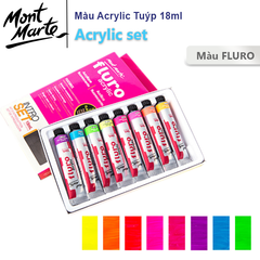  Màu acrylic Mont Marte - bộ FLURO 