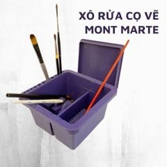  Xô rửa cọ Mont Marte 2 ngăn nhựa vuông - HAMI 