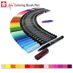  Bút Cọ Màu Nước SAKURA (Bảng 3) Coloring Brush Pen 48 Màu 