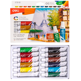  Màu Acrylic dạng tuýp 12ml Deli - 12/24 màu - 1 hộp - EC12 