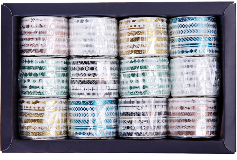  WASHI TAPE set 6 cuộn (5mm x 3m) trang trí scrapbook, sổ tay planner [ 036 ] 