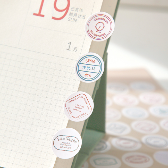  Sticker DOT Infeel.me trang trí sổ tay, planner, scrapbook, ... [ 064 ] 