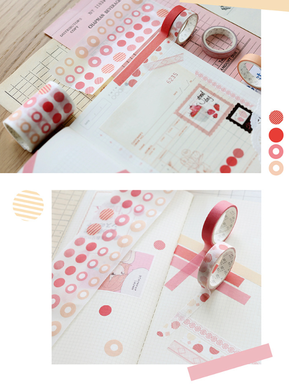  Washi Tape set 7 cuộn SA07-01 trang trí scrapbook, sổ tay planner,… [ 022 ] 