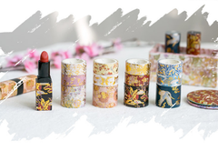  Băng dính Washi Tape set 3 cuộn ánh nhũ cổ trang Trung Quốc [014] 