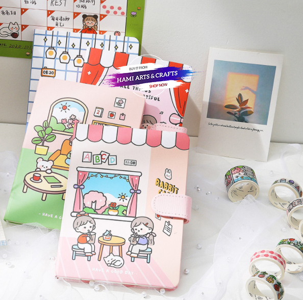 Sổ tay, notepad, bộ sổ dễ thương 109 chi tiết – Họa cụ HAMI