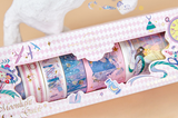  Washi tape bộ 8 cuộn ánh nhũ băng dính trang trí sổ tay planner, scrapbook [ 041 ] 