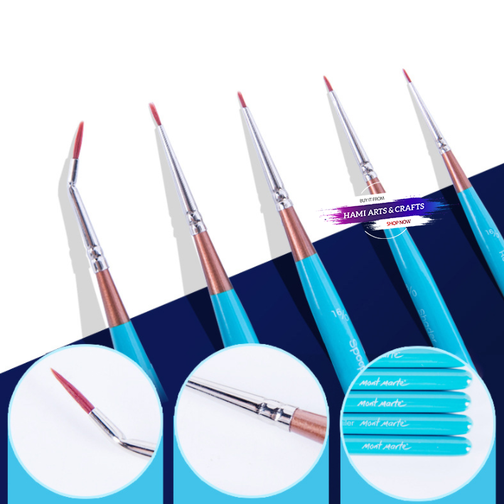 Mont Marte Watercolor Brush Set Signature Mixed Bristle In Wallet Reading Cabin #47 Mont Marte Watercolor Brush Set Signature Mixed Bristle In Wallet Reading Cabin