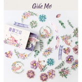  Sticker hộp trang trí Scrapbook, sổ tay, vở (Bộ 40 sticker)_ Chủ đề Kỷ Niệm_KNCR001 [ 023 ] 