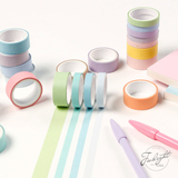  Washi Tape 12 màu pastel dài 3m [ 061 ] 