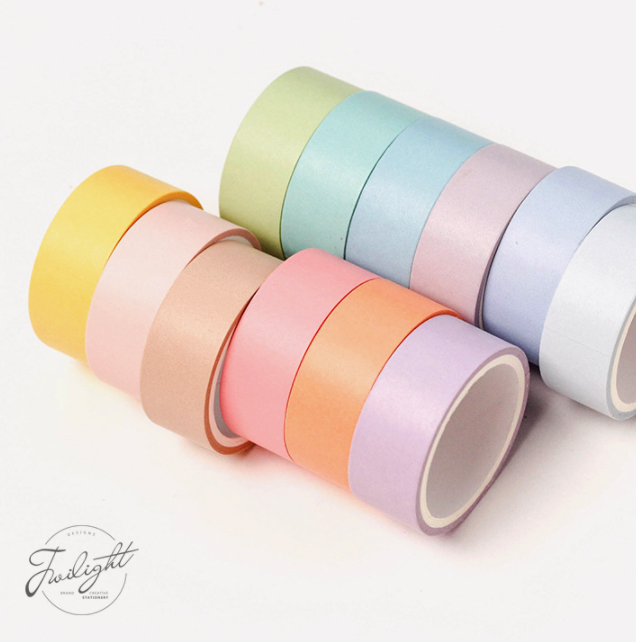  Washi Tape 12 màu pastel dài 3m [ 061 ] 
