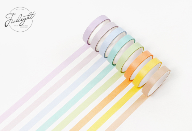  Washi Tape 12 màu pastel dài 3m [ 061 ] 