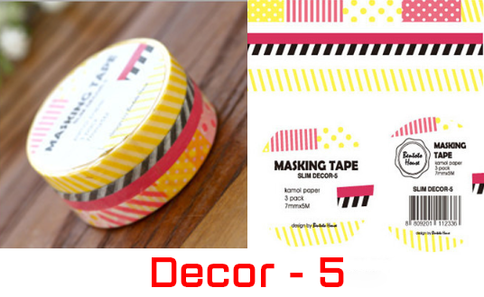  Washi Tape set 3 cuộn SW03-01 trang trí scrapbook, sổ tay planner,…[ 025 ] 