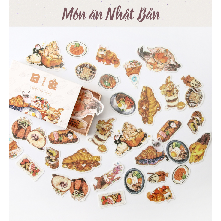  Sticker hộp trang trí Scrapbook, sổ tay, vở (Bộ 40 sticker)_ Chủ đề Kỷ Niệm_KNCR001 [ 023 ] 