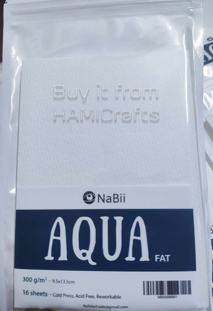  Tập lẻ - Giấy vẽ màu nước Nabii Aqua Fat 300gsm 16 tờ 