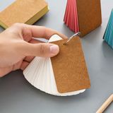  Bộ 50 tấm thẻ cứng bằng giấy kraft mặt để trống dùng ghi chữ DIY nhiều màu tùy chọn 