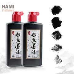  Mực tàu đen, mực thư pháp và mực hội họa 100g 500g 