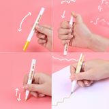  Bút nhũ có nét viền chữ sẵn outline marker nổi bật, bút kim tuyến ghi nét viền 