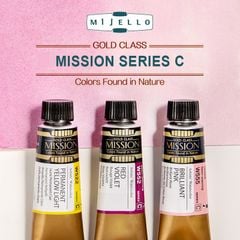  Màu Mijello GOLD MISSION tuýp lẻ bảng SERIES C (15ml) 