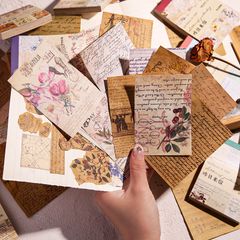  Sticker nền chủ đề Vintage siêu dễ thương trang trí sổ tay, scrapbook, planner,... [ 080 ] 