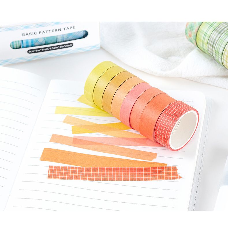  Bộ 8 cuộn Washi Tape theo chủ đề SA08 trang trí scrapbook, sổ tay planner,.. [ 065 ] 