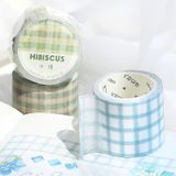  Cuộn washi tape 30 mm x 3m caro pastel siêu dễ thương trang trí sổ tay, scrapbook, planner [ 066 ] 