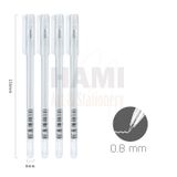  Bút bi nước mực gel bấm nhiều màu 0.8 mm nhanh khô viết đều trơn tru lâu hết mực chất lượng cao 