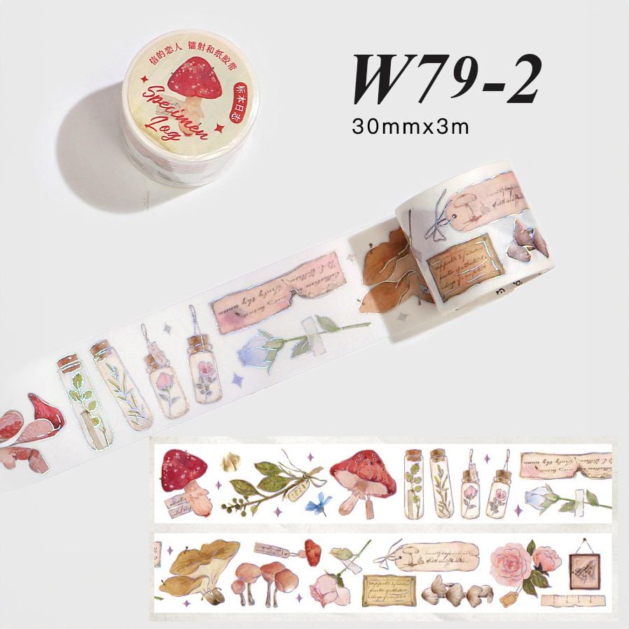  CUỘN WASHI TAPE REN NHŨ CHỦ ĐỀ ÁNH TRĂNG [ 079 ] 