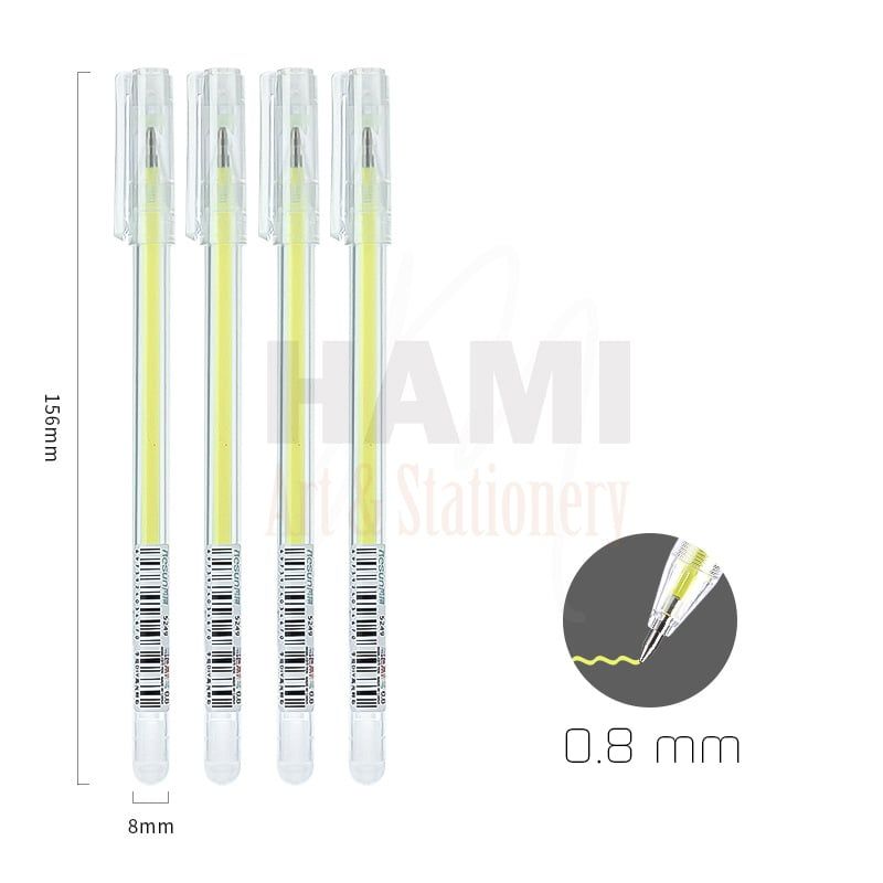  Bút bi nước mực gel bấm nhiều màu 0.8 mm nhanh khô viết đều trơn tru lâu hết mực chất lượng cao 