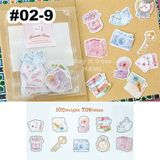  Bộ 70 sticker trang trí sổ tay, scrapbook, lovebox, thiệp [ 002 ] 