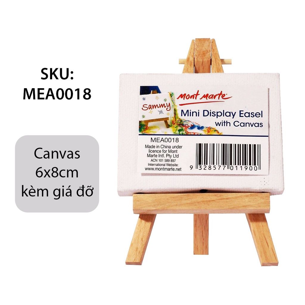  Toan Vẽ Mini Mont Marte Kèm Giá - Mini Display Easel With Canvas 